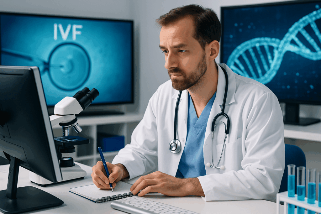 IVF exprts using AI in his clinic
